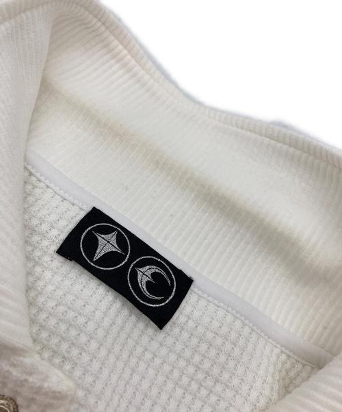 THUG CLUB（サグ クラブ）THUG CLUB (サグ クラブ) フロントロゴ サーマルスウェット ホワイト サイズ:2の古着・服飾アイテム