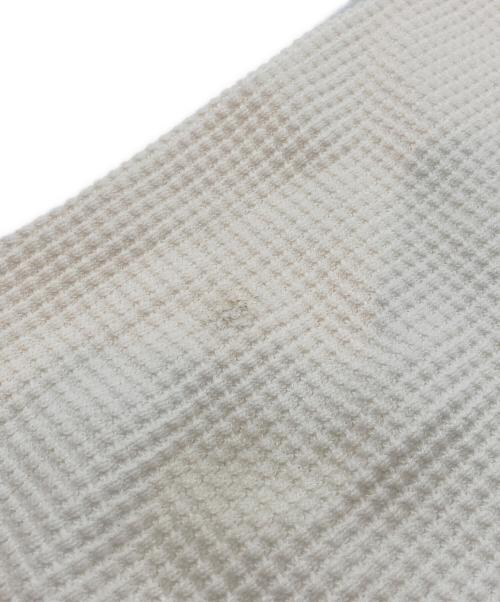 THUG CLUB（サグ クラブ）THUG CLUB (サグ クラブ) フロントロゴ サーマルスウェット ホワイト サイズ:2の古着・服飾アイテム