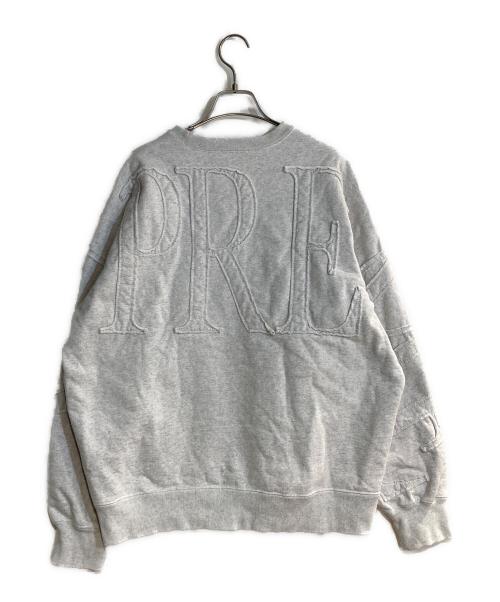 SUPREME（シュプリーム）Supreme (シュプリーム) 22SS Tonal Applique Crewneck グレー サイズ:Mの古着・服飾アイテム