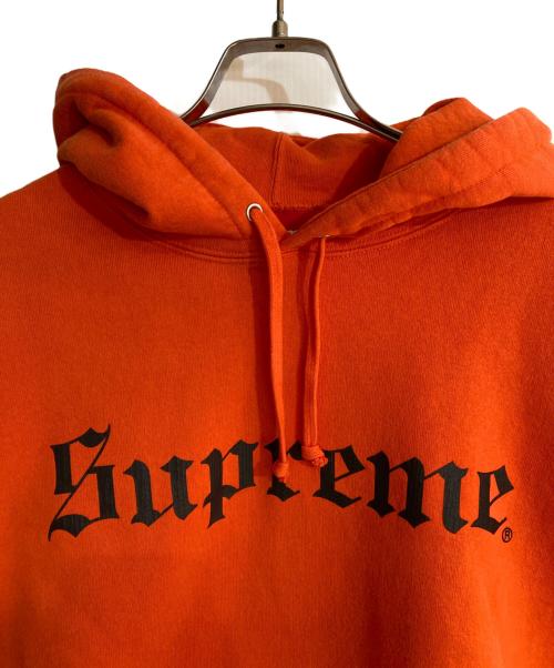 SUPREME（シュプリーム）Supreme (シュプリーム) 25AW Washed Old English Hooded Sweatshirt オレンジ サイズ:Sの古着・服飾アイテム