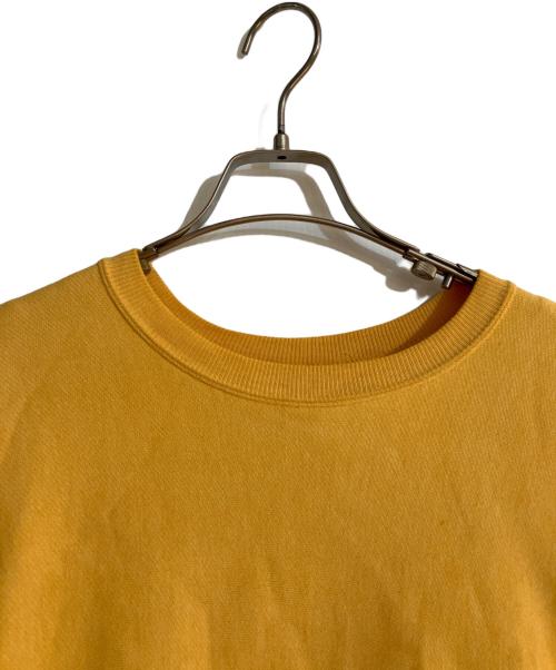 Champion（チャンピオン）Champion (チャンピオン) オールドロゴ刺繍リバースウィーブスウェット イエロー サイズ:Mの古着・服飾アイテム