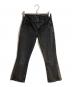 Saint Laurent Paris（サンローランパリ）の古着「クロップドデニムパンツ」｜ブラック