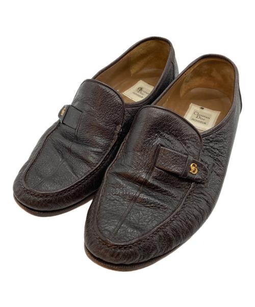 Christian Dior（クリスチャン ディオール）Christian Dior (クリスチャン ディオール) オールドレザーローファー ブラウン サイズ:25 1/2の古着・服飾アイテム