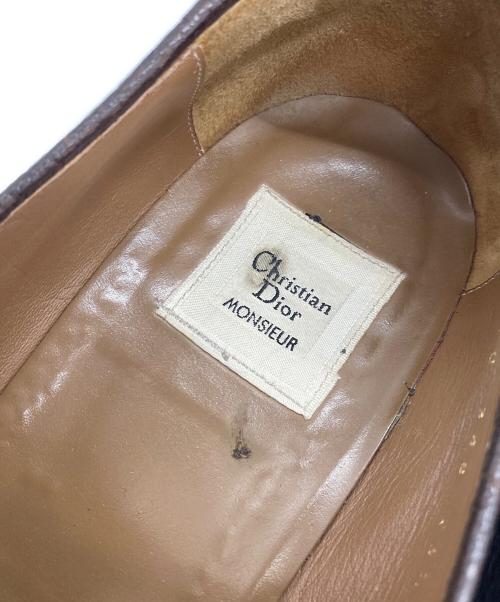 Christian Dior（クリスチャン ディオール）Christian Dior (クリスチャン ディオール) オールドレザーローファー ブラウン サイズ:25 1/2の古着・服飾アイテム