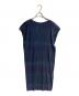 M.&KYOKO (エムアンドキョウコ) グラデーションニットプリーツワンピース ブルー サイズ:FREE：15000円
