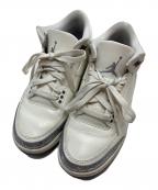 NIKEナイキ）の古着「Women's Air Jordan 3 Retro "Sail/Metallic Silver"」｜ホワイト