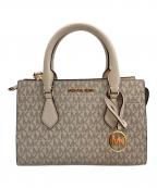 MICHAEL KORSマイケル・コース）の古着「SHEILA センタージップ サッチェル スモール 2WAYショルダーバッグ」｜アイボリー