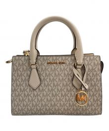 MICHAEL KORS（マイケル・コース）の古着「SHEILA センタージップ サッチェル スモール 2WAYショルダーバッグ」｜アイボリー