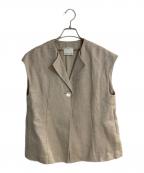 Conteコンテ）の古着「ツイード ノースリーブベスト」｜ベージュ