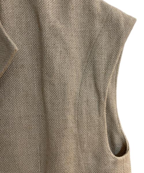 Conte（コンテ）Conte (コンテ) ツイード ノースリーブベスト ベージュ サイズ:不明の古着・服飾アイテム