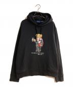 POLO RALPH LAURENポロ・ラルフローレン）の古着「ポロベアパーカー」｜ブラック