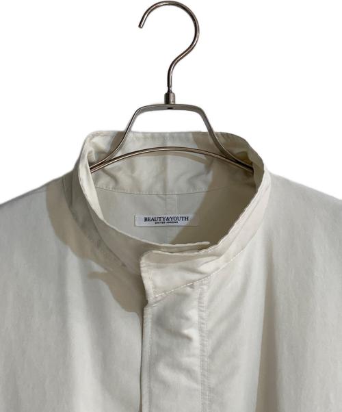 BEAUTY&YOUTH（ビューティーアンドユース）BEAUTY&YOUTH (ビューティーアンドユース) スタンドカラーモッズコート ホワイト サイズ:Mの古着・服飾アイテム