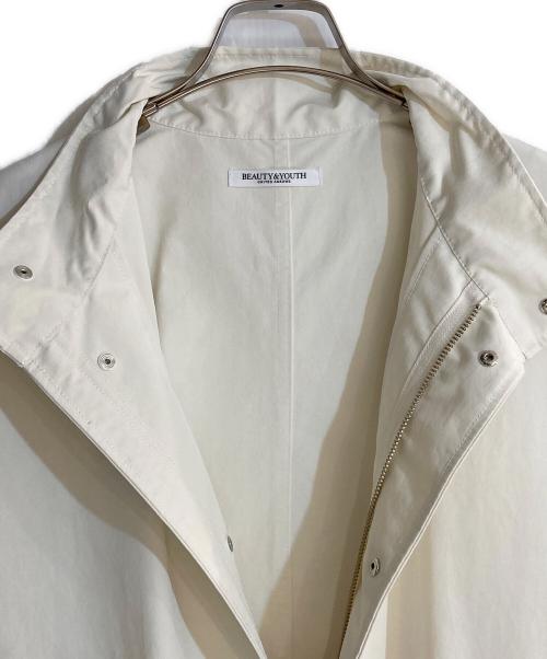 BEAUTY&YOUTH（ビューティーアンドユース）BEAUTY&YOUTH (ビューティーアンドユース) スタンドカラーモッズコート ホワイト サイズ:Mの古着・服飾アイテム
