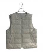 Snow peakスノーピーク）の古着「Land Wmn's Lightweight Down/ランド ウィメンズ ライトウェイト ダウン ベスト Vest」｜ベージュ