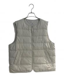 Snow peak（スノーピーク）の古着「Land Wmn's Lightweight Down/ランド ウィメンズ ライトウェイト ダウン ベスト Vest」｜ベージュ