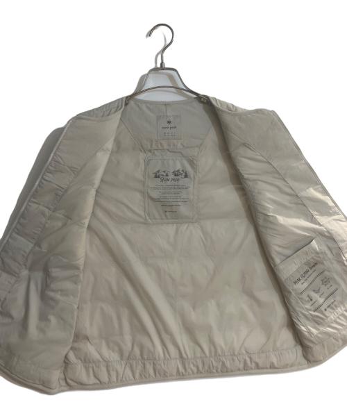 Snow peak（スノーピーク）Snow peak (スノーピーク) Land Wmn's Lightweight Down/ランド ウィメンズ ライトウェイト ダウン ベスト Vest ベージュ サイズ:Mの古着・服飾アイテム