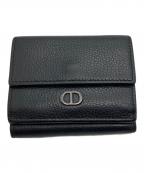 Christian Diorクリスチャン ディオール）の古着「CDアイコンコンパクトウォレット」｜ブラック