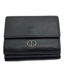 Christian Dior（クリスチャン ディオール）の古着「CDアイコンコンパクトウォレット」｜ブラック