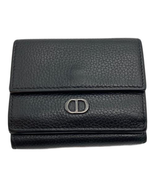 Christian Dior（クリスチャン ディオール）Christian Dior (クリスチャン ディオール) CDアイコンコンパクトウォレット ブラックの古着・服飾アイテム