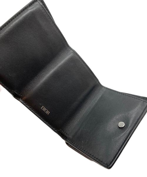 Christian Dior（クリスチャン ディオール）Christian Dior (クリスチャン ディオール) CDアイコンコンパクトウォレット ブラックの古着・服飾アイテム