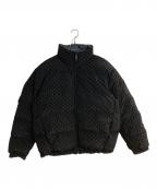 Calvin Klein Jeansカルバンクラインジーンズ）の古着「ロングスリーブ ナイロン リバーシブル オールプリント ダウンジャケット」｜グリーン