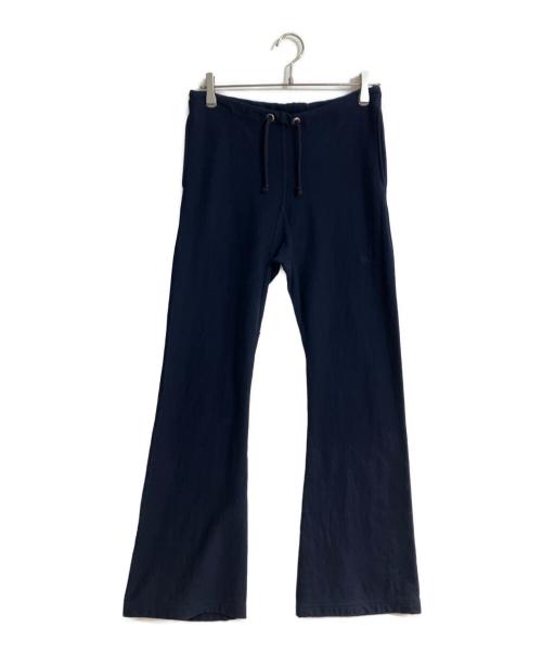 R HODO LIRION（ロドリリオン）R HODO LIRION (ロドリリオン) GADGET FLARE PANT - FRENCH TERRY/ガジェットフレアパンツ ネイビーの古着・服飾アイテム