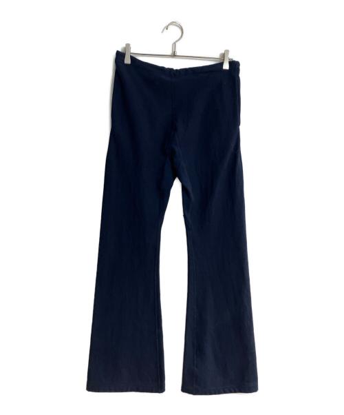 R HODO LIRION（ロドリリオン）R HODO LIRION (ロドリリオン) GADGET FLARE PANT - FRENCH TERRY/ガジェットフレアパンツ ネイビーの古着・服飾アイテム