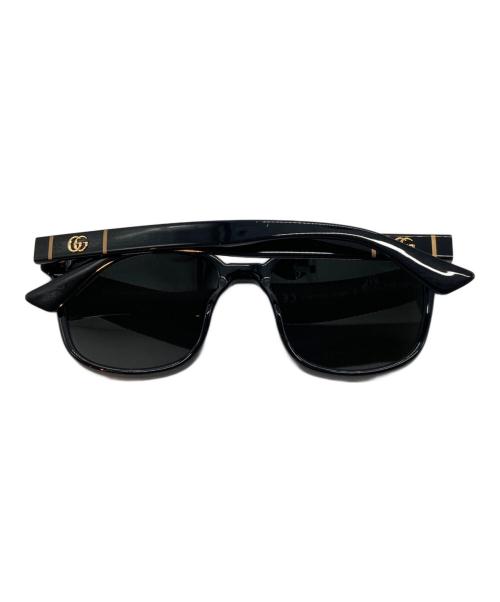GUCCI（グッチ）GUCCI (グッチ) スクエア サングラス ブラック サイズ:56□18の古着・服飾アイテム