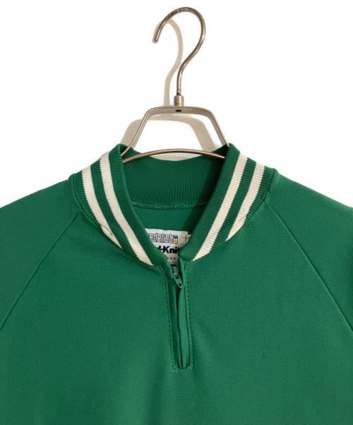 Sand-Knit（サンドニット）Sand-Knit (サンドニット) セルティクスハーフジップカットソー グリーン サイズ:XLの古着・服飾アイテム