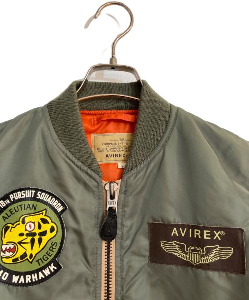 AVIREX（アヴィレックス）AVIREX (アヴィレックス) MA-1フライトジャケット グリーン サイズ:Fの古着・服飾アイテム