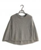 BEARDSLEYビアズリー）の古着「ファーニットポンチョ」｜グレー