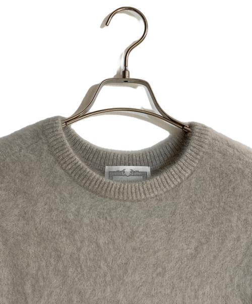 BEARDSLEY（ビアズリー）BEARDSLEY (ビアズリー) ファーニットポンチョ グレー サイズ:FREEの古着・服飾アイテム