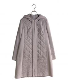 TO BE CHIC（トゥービーシック）の古着「光電子キルティング コート」｜ピンク