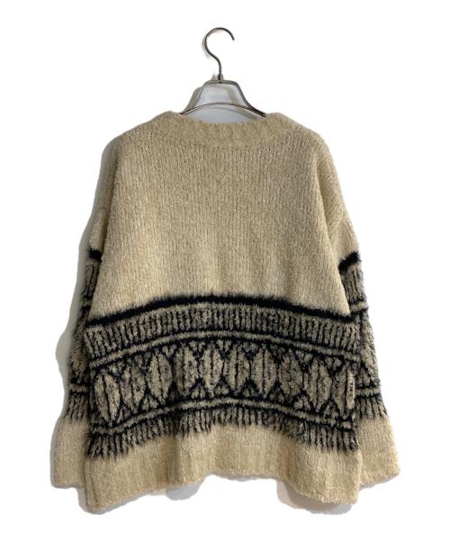 BEARDSLEY（ビアズリー）BEARDSLEY (ビアズリー) ビッグフェアアイル柄プルオーバー アイボリー サイズ:FREEの古着・服飾アイテム