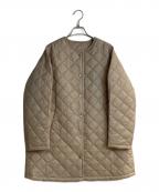 MACKINTOSHマッキントッシュ）の古着「Tilbury Nocollar middle ティル キルティングコート」｜ベージュ