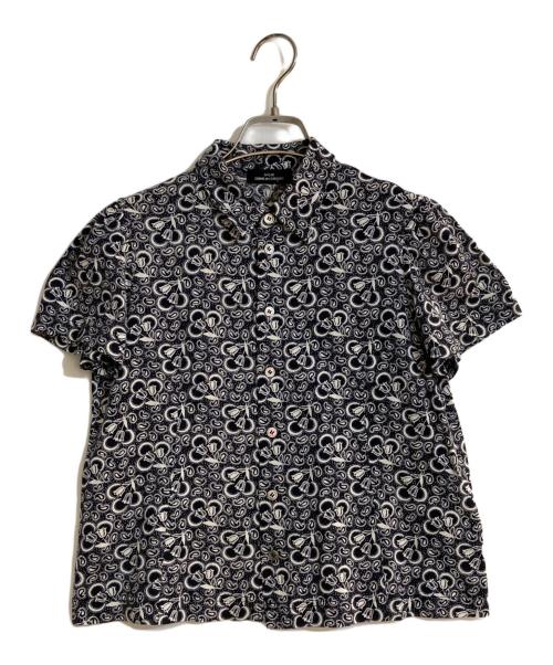 tricot COMME des GARCONS（トリココムデギャルソン）tricot COMME des GARCONS (トリココムデギャルソン) ペイズリー柄丸襟シャツ ネイビー サイズ:不明の古着・服飾アイテム