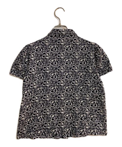 tricot COMME des GARCONS（トリココムデギャルソン）tricot COMME des GARCONS (トリココムデギャルソン) ペイズリー柄丸襟シャツ ネイビー サイズ:不明の古着・服飾アイテム