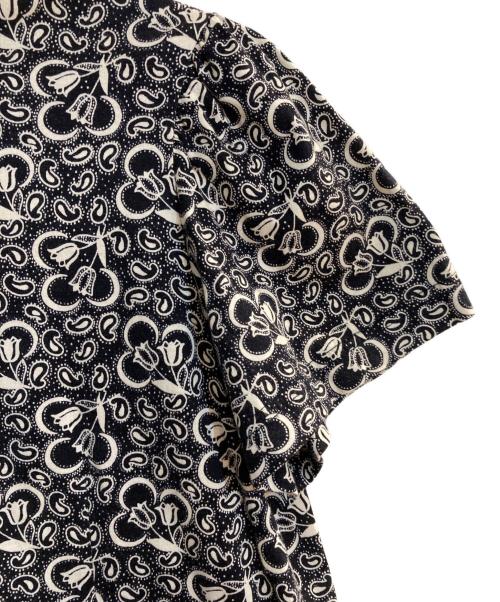 tricot COMME des GARCONS（トリココムデギャルソン）tricot COMME des GARCONS (トリココムデギャルソン) ペイズリー柄丸襟シャツ ネイビー サイズ:不明の古着・服飾アイテム