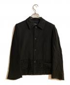 tricot COMME des GARCONSトリココムデギャルソン）の古着「異素材切替ジャケット」｜ブラック