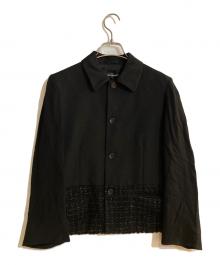 tricot COMME des GARCONS（トリココムデギャルソン）の古着「異素材切替ジャケット」｜ブラック
