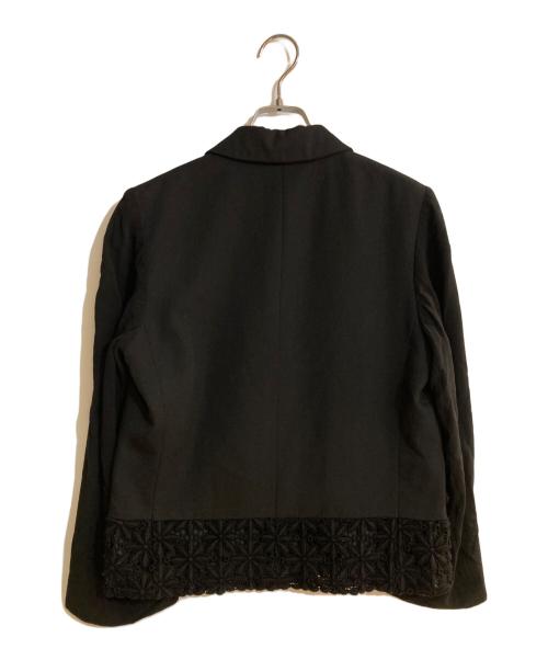tricot COMME des GARCONS（トリココムデギャルソン）tricot COMME des GARCONS (トリココムデギャルソン) 異素材切替ジャケット ブラック サイズ:Sの古着・服飾アイテム