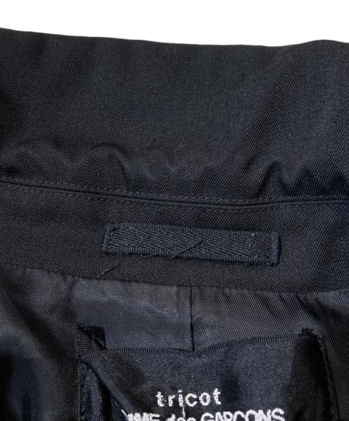 tricot COMME des GARCONS（トリココムデギャルソン）tricot COMME des GARCONS (トリココムデギャルソン) 異素材切替ジャケット ブラック サイズ:Sの古着・服飾アイテム