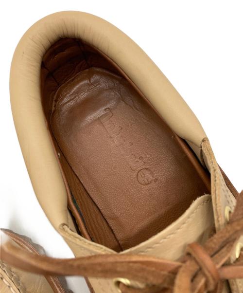 Timberland（ティンバーランド）Timberland (ティンバーランド) オーセンティック スリーアイ(3eye) ラグ ハンドソーン ボートシューズ ベージュ サイズ:25.5の古着・服飾アイテム