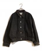 MARW UNITED ARROWSマルゥ ユナイテッドアローズ）の古着「ブラックデニムジャケット」｜ブラック