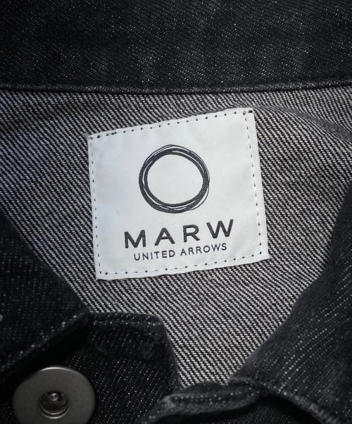 MARW UNITED ARROWS（マルゥ ユナイテッドアローズ）MARW UNITED ARROWS (マルゥ ユナイテッドアローズ) ブラックデニムジャケット ブラック サイズ:38の古着・服飾アイテム