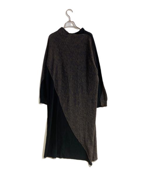 FUGA FUGA（フーガフーガ）FUGA FUGA (フーガフーガ) ドッキンニットワンピース ブラック サイズ:FREEの古着・服飾アイテム