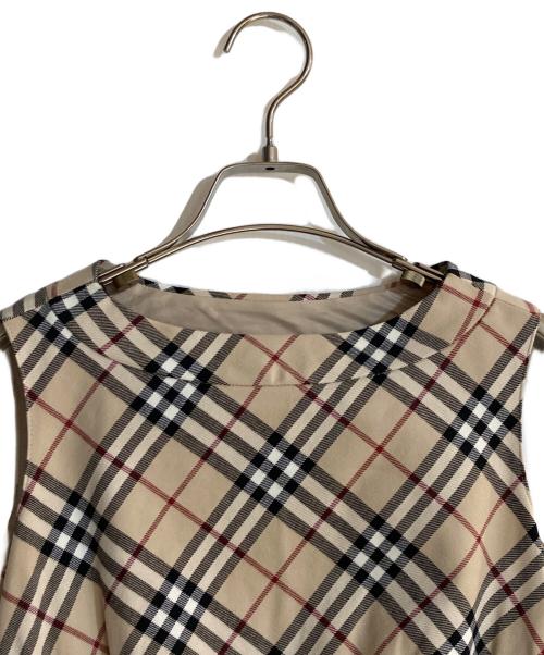 BURBERRY BLUE LABEL（バーバリー ブルー レーベル）BURBERRY BLUE LABEL (バーバリー ブルー レーベル) ノヴァチェックタイトワンピース ベージュ サイズ:36の古着・服飾アイテム