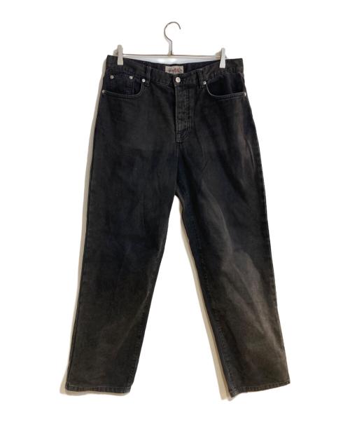 stussy（ステューシー）stussy (ステューシー) WASHED CANVAS BIG OL JEANS ブラック サイズ:W30の古着・服飾アイテム