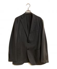 MACKINTOSH（マッキントッシュ）の古着「【FLEX JERSEY】強撚ミニハウンドトゥースジャージーセットアップジャケット」｜グレー