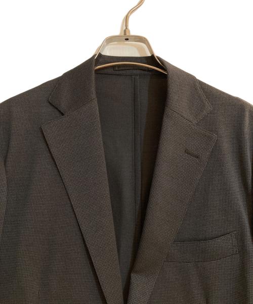MACKINTOSH（マッキントッシュ）MACKINTOSH (マッキントッシュ) 【FLEX JERSEY】強撚ミニハウンドトゥースジャージーセットアップジャケット グレー サイズ:38の古着・服飾アイテム